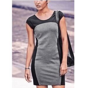 Athleta Women's Illusion Pullover Stretchy Black Gray Dress Size Small‎
